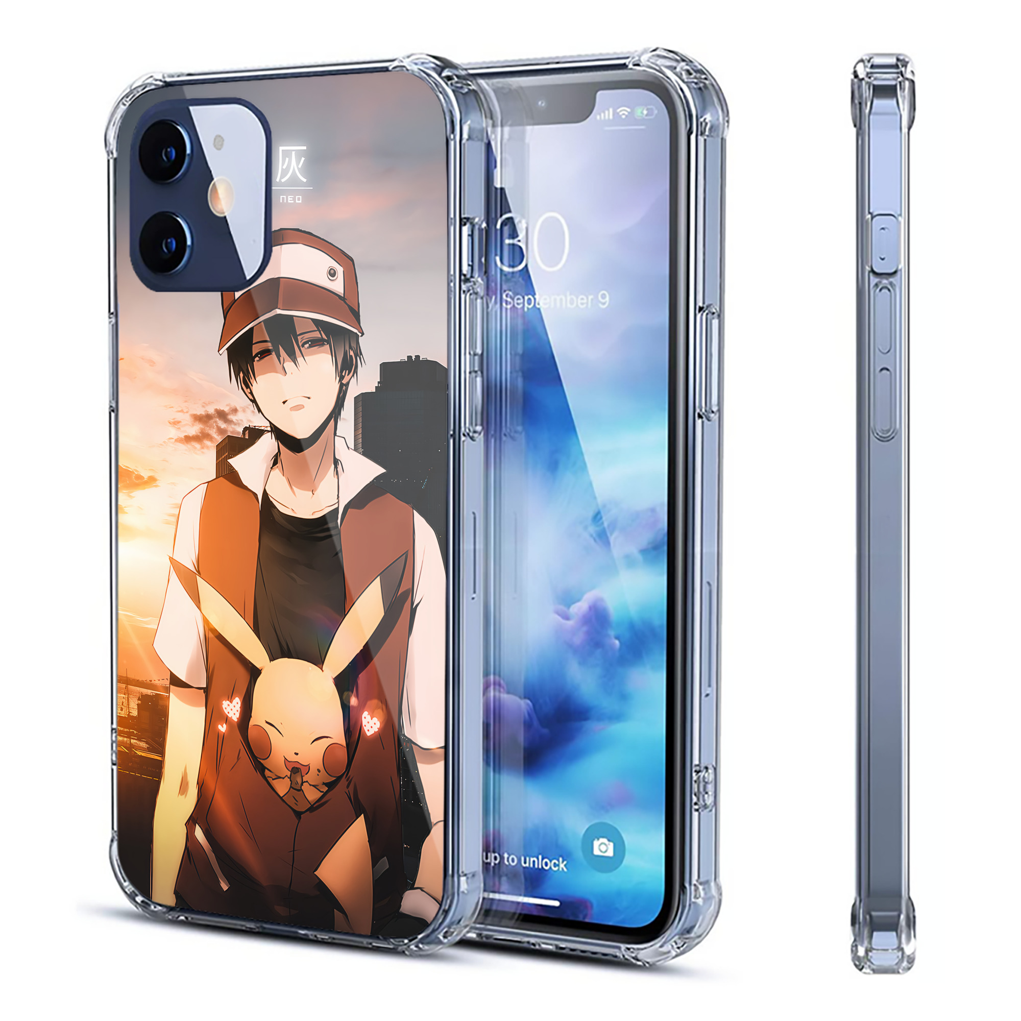 （画像用） ポケットモンスター Pokémon 【iPhone 12シリーズ対応】透明スマホケース（クリアソフトケース）